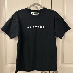 Playboy By PacSun Black Bunny Short Sleeve T-Shirt | Size Small